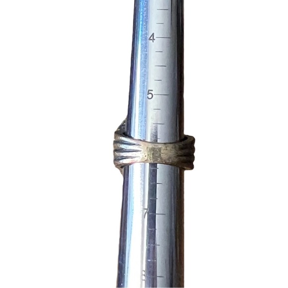 Faux Turquoise Oval Cabochon Antique Gold Tone Ring - Picture 9 of 9